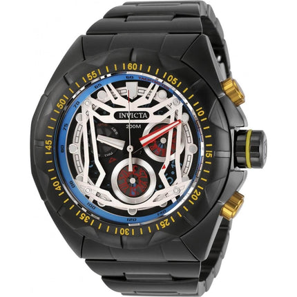 Invicta Men's Quartz Watch - Hydromax Black and Silver Tone Dial Bracelet | 32209 ,