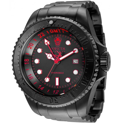 Invicta Men's Quartz Watch - Hydromax Black Dial Stainless Steel Bracelet | 34146 ,