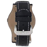 Invicta Men's Quartz Watch - I-Force Black Dial Silver Tone Case Leather Strap | 12975 ,