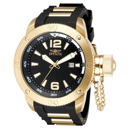 Invicta Men's Quartz Watch - I-Force Rubber Strap Black Dial | 12964 ,