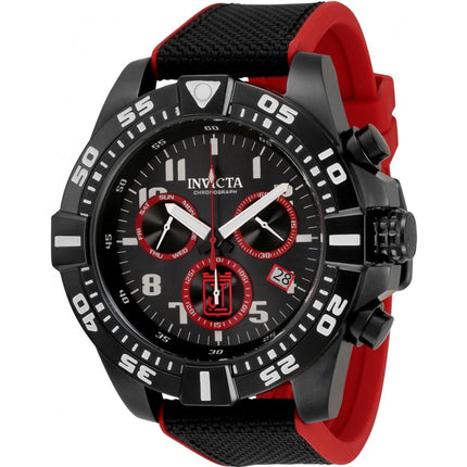 Invicta Men's Quartz Watch - Jason Taylor Chronograph Black and Red Dial | 33217 ,