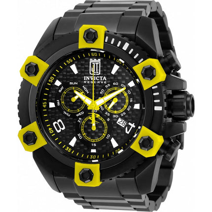 Invicta Men's Quartz Watch - Jason Taylor Chronograph Black and Yellow Dial | 33994 ,