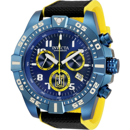 Invicta Men's Quartz Watch - Jason Taylor Chronograph Blue and Yellow Dial | 33219 ,