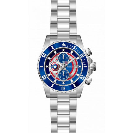 Invicta Men's Quartz Watch - Marvel Captain America Chronograph Bracelet | 34622 ,