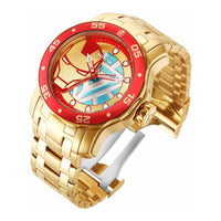 Invicta Men's Quartz Watch - Marvel Ironman Yellow Gold Steel Bracelet | 32423 ,
