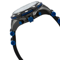 Invicta Men's Quartz Watch - Marvel Punisher Chronograph Black and Blue Dial | 35366 ,