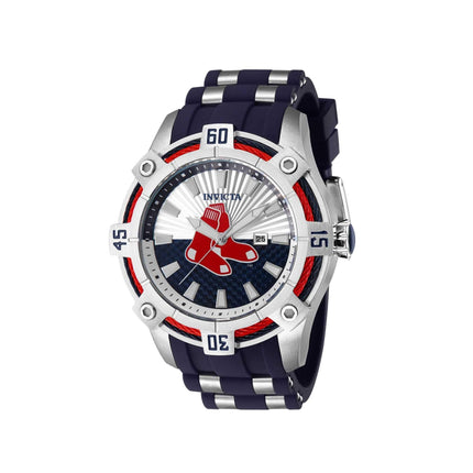 Invicta Men's Quartz Watch - MLB Boston Red Sox Silver and Blue Dial Date | 43262 ,