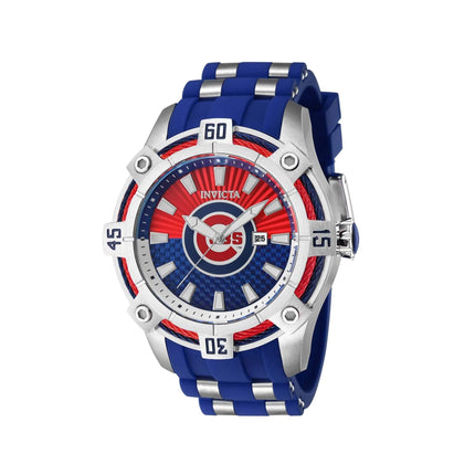 Invicta Men's Quartz Watch - MLB Chicago Cubs Silver and Blue Strap Date | 43264 ,