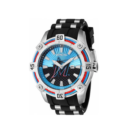 Invicta Men's Quartz Watch - MLB Miami Marlins Blue and Black Dial Date | 43273 ,