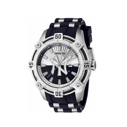 Invicta Men's Quartz Watch - MLB New York Yankees Steel and Rubber Strap | 43276 ,
