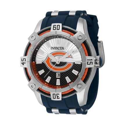 Invicta Men's Quartz Watch - NFL Chicago Bears Blue and Silver Tone Strap | 42065 ,