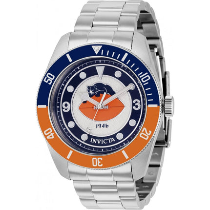 Invicta Men's Quartz Watch - NFL Chicago Bears Silver Steel Bracelet | 37236 ,