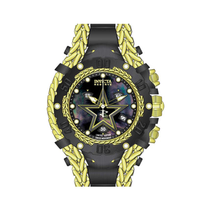Invicta Men's Quartz Watch - NFL Dallas Cowboys Black and Yellow Gold Bracelet | 41525 ,