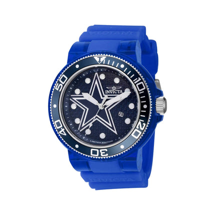 Invicta Men's Quartz Watch - NFL Dallas Cowboys Blue Dial Rotating Bezel | 41448 ,
