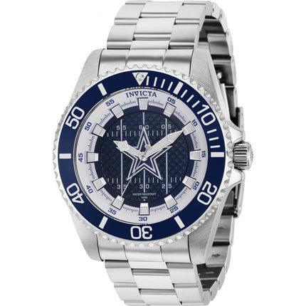 Invicta Men's Quartz Watch - NFL Dallas Cowboys SS Bracelet Rotating Bezel | 36923 ,