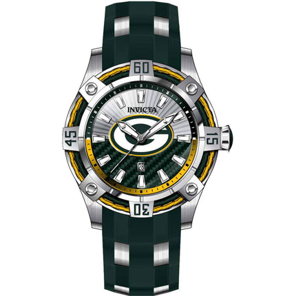 Invicta Men's Quartz Watch - NFL Green Bay Packers Green and Silver Tone Dial | 42062 ,