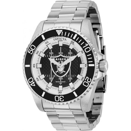 Invicta Men's Quartz Watch - NFL Las Vegas Raiders Stainless Steel Bracelet | 36937 ,