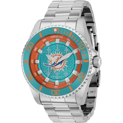 Invicta Men's Quartz Watch - NFL Miami Dolphins Stainless Steel Bracelet | 36947 ,