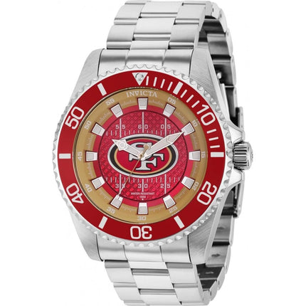 Invicta Men's Quartz Watch - NFL San Francisco 49ers Bracelet Rotating Bezel | 36931 ,