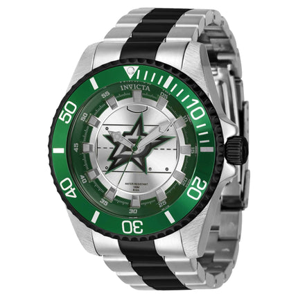 Invicta Men's Quartz Watch - NHL Dallas Stars Green and Black Rotating Bezel | 42249 ,