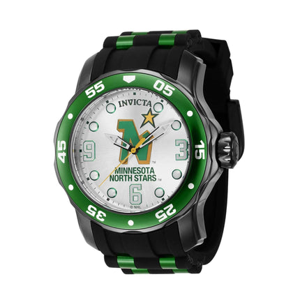 Invicta Men's Quartz Watch - NHL Minnesota North Stars Silver and Green Dial | 42650 ,