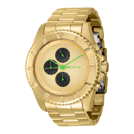 Invicta Men's Quartz Watch - Pro Diver Black and Gold Tone Dial Bracelet | 38212 ,