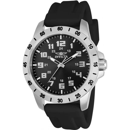Invicta Men's Quartz Watch - Pro Diver Black Dial Polyurethane Strap | 21835 ,