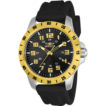 Invicta Men's Quartz Watch - Pro Diver Black Dial Rubber Strap | 21840 ,