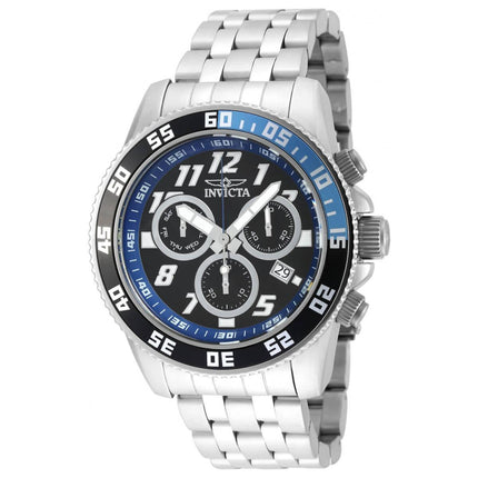 Invicta Men's Quartz Watch - Pro Diver Black Dial Stainless Steel Bracelet | 20478 ,