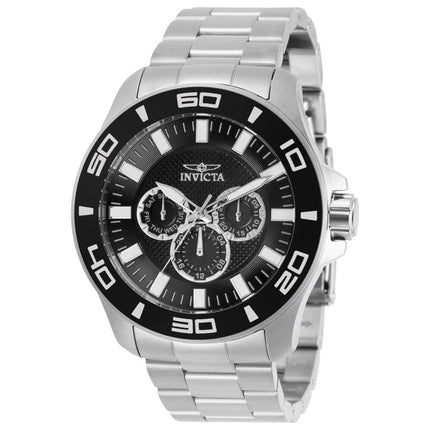 Invicta Men's Quartz Watch - Pro Diver Black Dial Stainless Steel Bracelet | 30945 ,