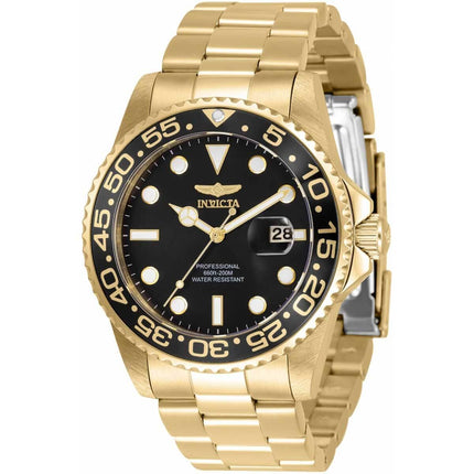 Invicta Men's Quartz Watch - Pro Diver Black Dial Stainless Steel Bracelet | 33257 ,