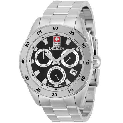 Invicta Men's Quartz Watch - Pro Diver Black Dial Stainless Steel Bracelet | 33474 ,