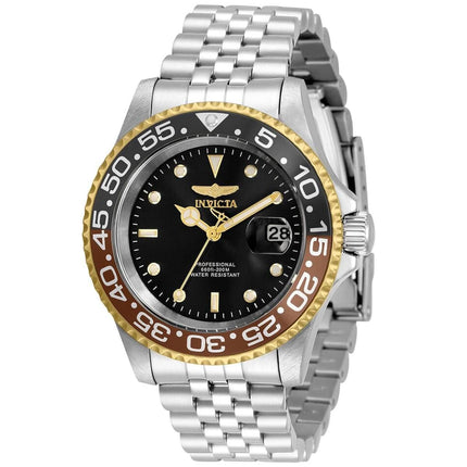 Invicta Men's Quartz Watch - Pro Diver Black Dial Stainless Steel Bracelet | 34103 ,