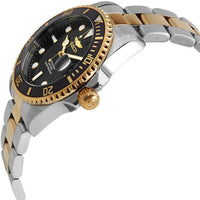 Invicta Men's Quartz Watch - Pro Diver Black Dial Two Tone Steel Bracelet | 33269 ,