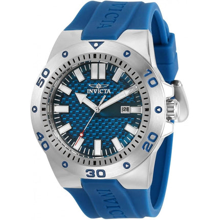 Invicta Men's Quartz Watch - Pro Diver Blue Dial Rubber Strap | 30960 ,