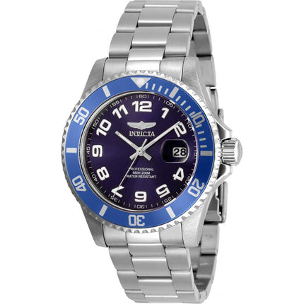 Invicta Men's Quartz Watch - Pro Diver Blue Dial Stainless Steel Bracelet | 30691 ,