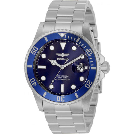 Invicta Men's Quartz Watch - Pro Diver Blue Dial Stainless Steel Bracelet | 33267 ,