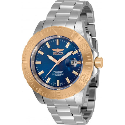 Invicta Men's Quartz Watch - Pro Diver Blue Dial Stainless Steel Bracelet | 35432 ,