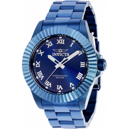 Invicta Men's Quartz Watch - Pro Diver Blue Dial Stainless Steel Bracelet | 37409 ,