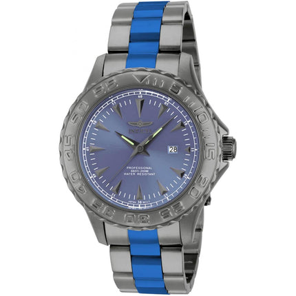 Invicta Men's Quartz Watch - Pro Diver Blue Dial Two Tone Steel Bracelet | 15496 ,
