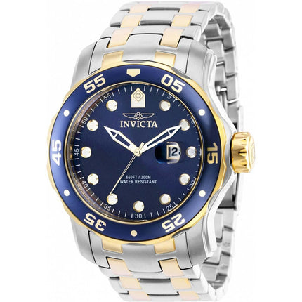 Invicta Men's Quartz Watch - Pro Diver Blue Dial Two Tone Steel Bracelet | 39089 ,