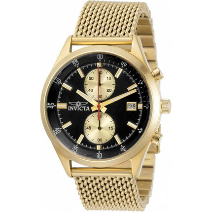 Invicta Men's Quartz Watch - Pro Diver Chronograph Black and Gold Dial | 31358 ,