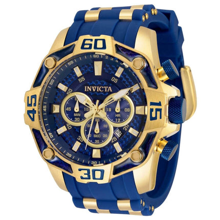 Invicta Men's Quartz Watch - Pro Diver Chronograph Blue and Gold Tone Dial | 33836 ,