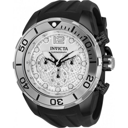 Invicta Men's Quartz Watch - Pro Diver Chronograph Silver Dial Bracelet | 33825 ,