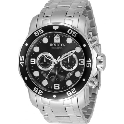 Invicta Men's Quartz Watch - Pro Diver Chronograph Stainless Steel Bracelet | 34665 ,
