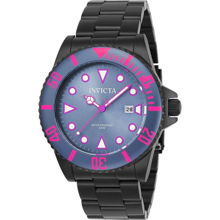 Invicta Men's Quartz Watch - Pro Diver Dark Blue Dial Black Bracelet | 90301 ,