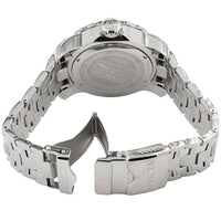 Invicta Men's Quartz Watch - Pro Diver Date Black Dial Silver Steel Bracelet | 39083 ,