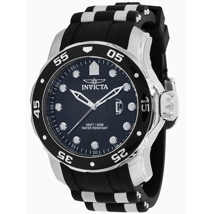 Invicta Men's Quartz Watch - Pro Diver Date Silver Tone and Black Strap | 39095 ,
