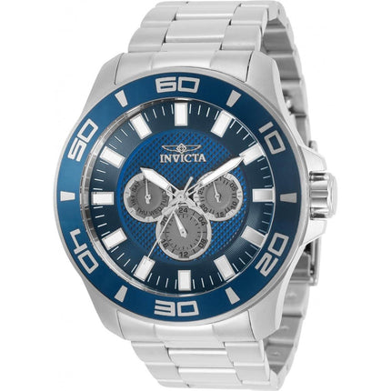 Invicta Men's Quartz Watch - Pro Diver Day-Date Blue Dial Silver Tone Bracelet | 30783 ,