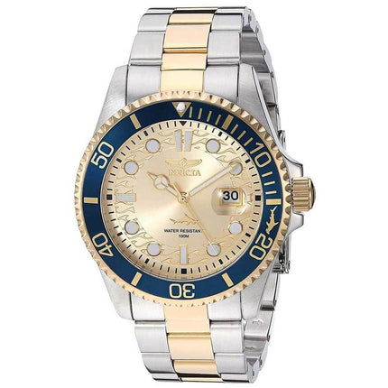 Invicta Men's Quartz Watch - Pro Diver Gold Dial Two Tone Bracelet | 30022 ,